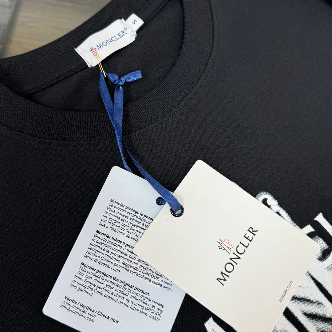 MON*CLER 26 New Arrival T ～ Same Style～ Premium ！ logo ，Premium ， ， ， ， ， ， ， ， ， ！！ ：Black White Size：M-XXXL
